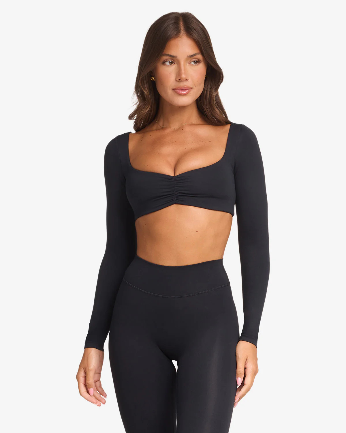 Form Margo Long Sleeve Top | Black | Crop Shop Boutique US