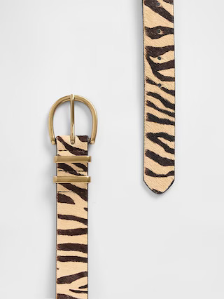 Tiger Print Calf Hair Belt | Gap (US)