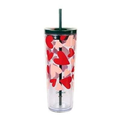 Starbucks 2026 Valentine’s Day Hearts Cold Cup Venti 24 oz Tumbler New With Tags | eBay US