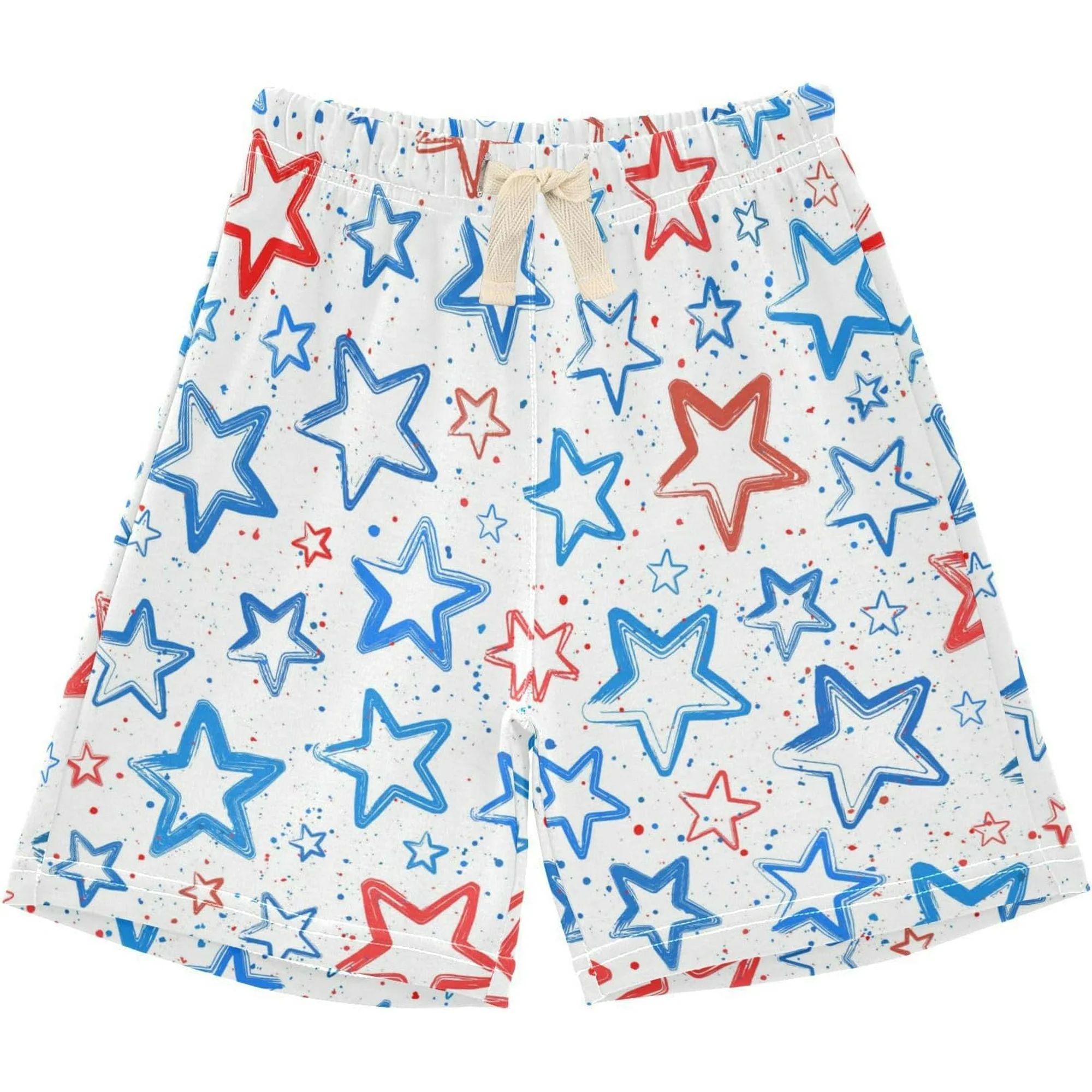Red Blue Stars Patriotic Cotton Baby Boys Swim Trunks Toddler Infant Swimsuit Girls Bathing Suit ... | Walmart (US)