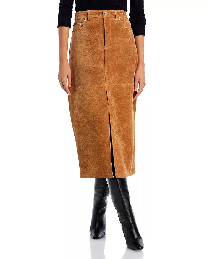 Suede Midi Skirt | Bloomingdale's (US)