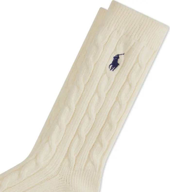 Polo Ralph Lauren Seasonless Cable Crew Socks | Nordstrom | Nordstrom