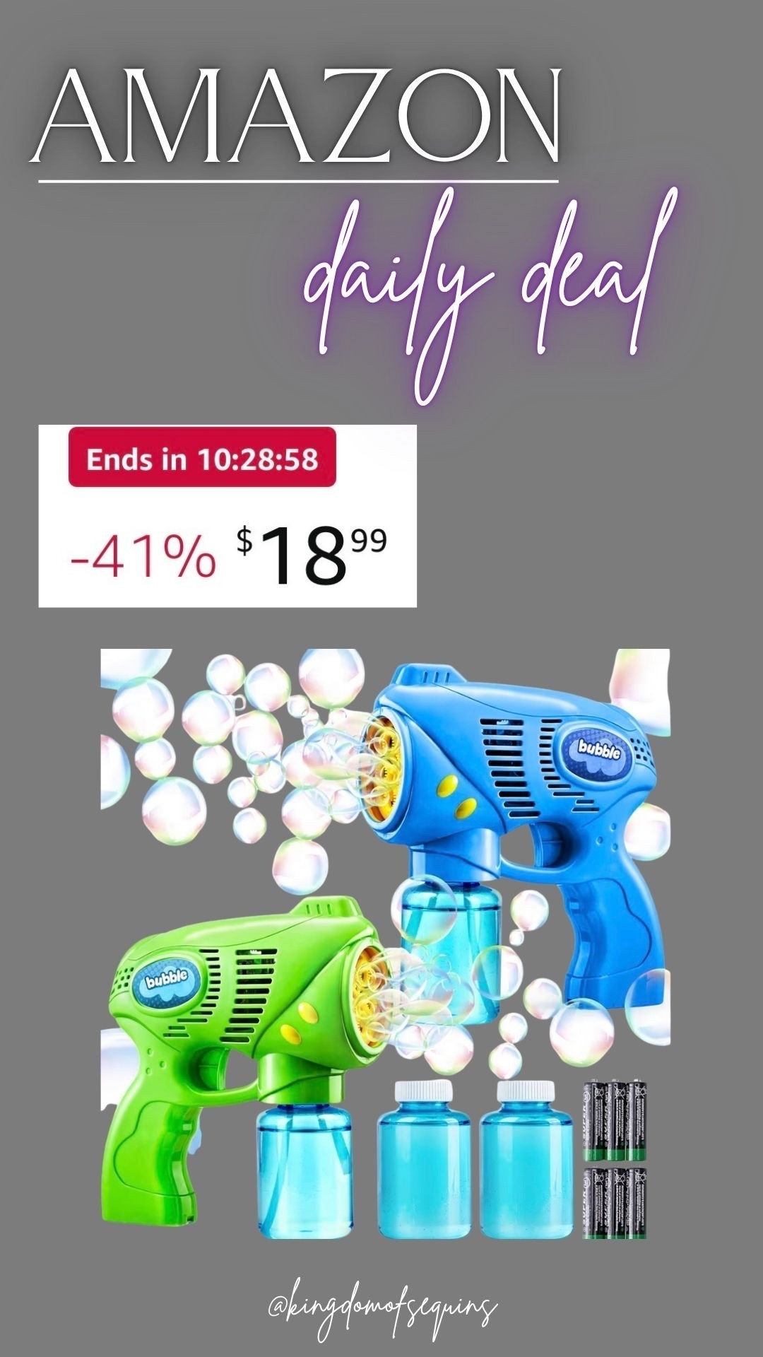 Two-pack bubble machines under $20

#LTKKids #LTKSeasonal #LTKSaleAlert