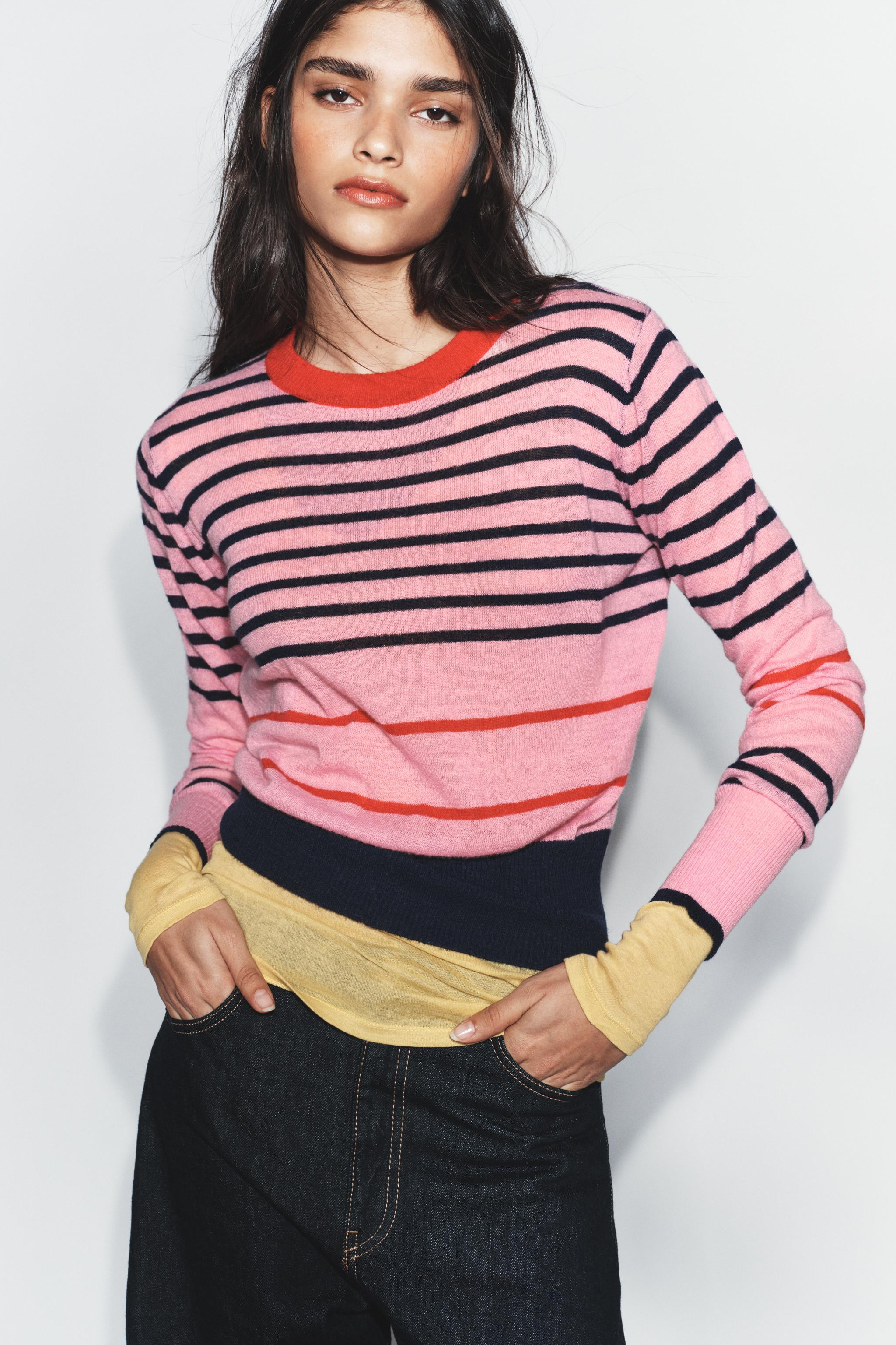 STRIPED KNIT JUMPER | Zara US