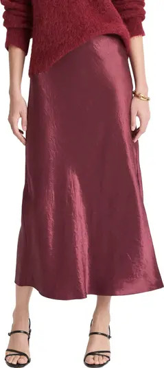 Vince Side Slit Matte Satin Slip Skirt | Nordstrom | Nordstrom