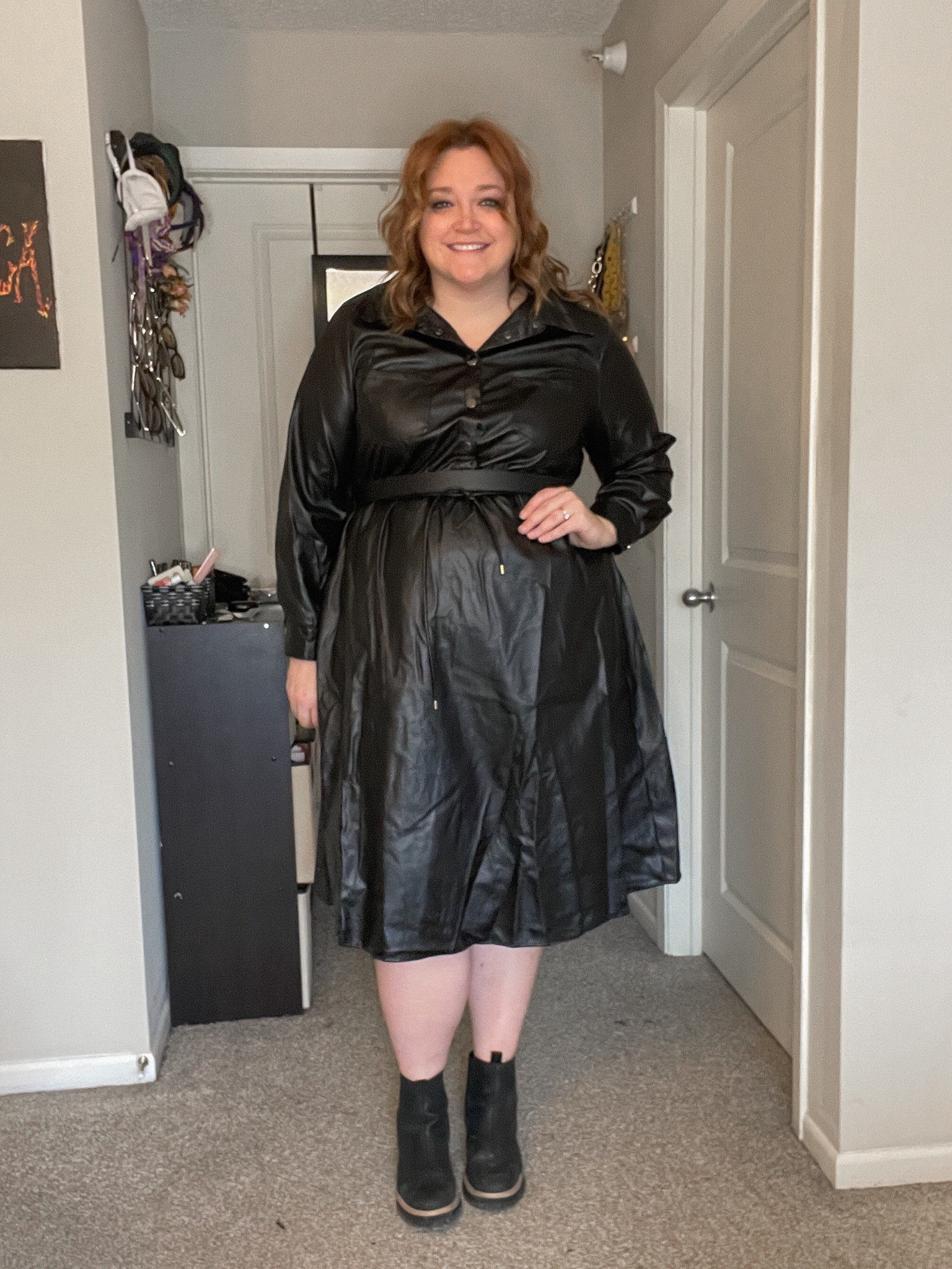 Plus size friendly faux leather midi dress

TaraJane15 for 15% off at BloomChicc

#LTKmidsize #LTKsalealert #LTKplussize