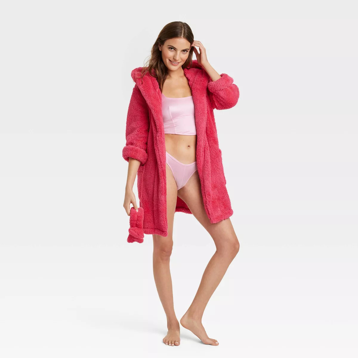 Women's 2pc Cozy Robe and Headband Set - Colsie™ | Target