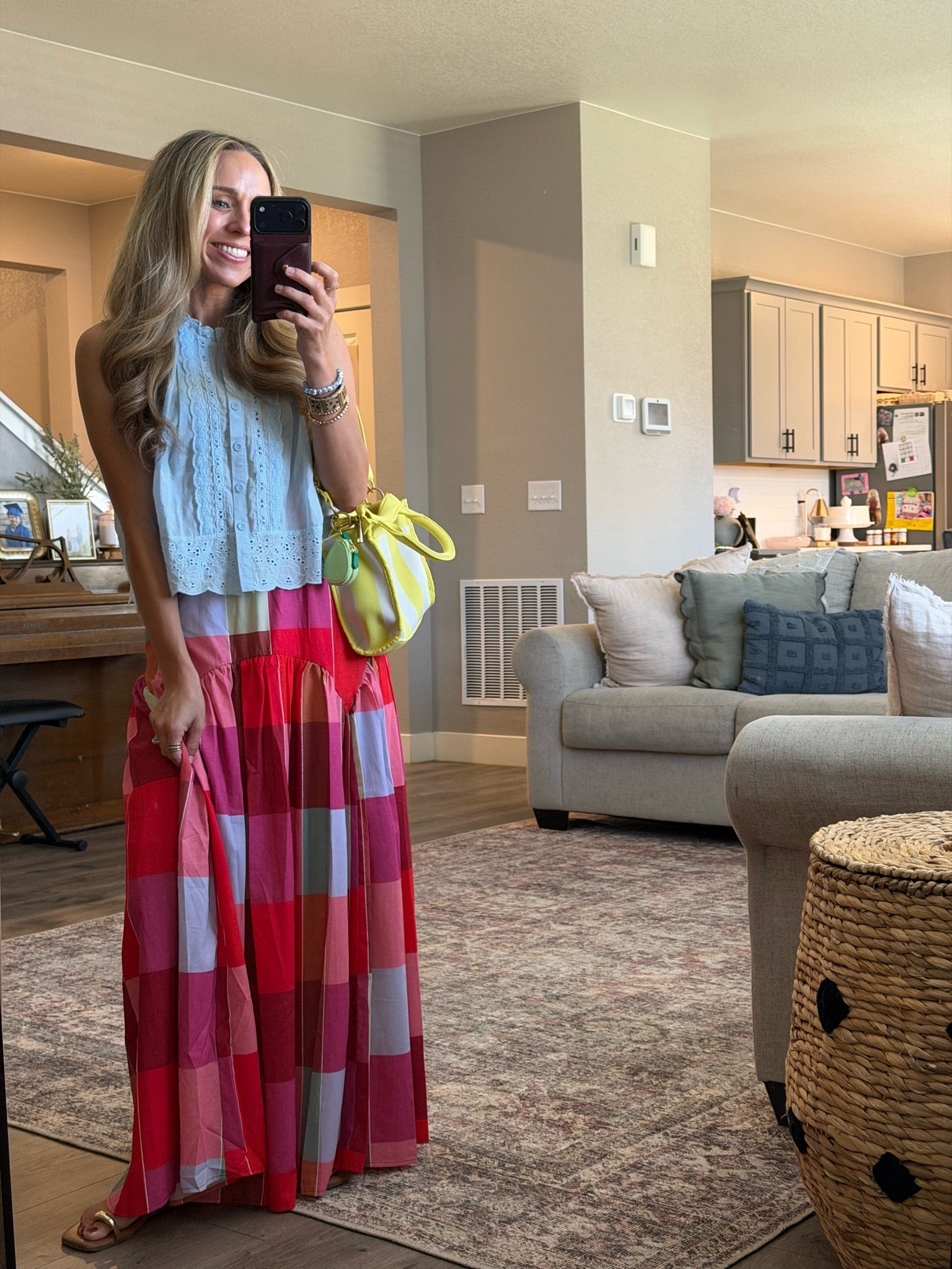 The most flowy and comfortable end of summer outfit! 

I am a size small top and 2 or 26 bottoms.

#LTKgrwm #LTKmomlife #LTKootd