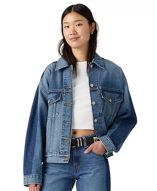Women's 90s Cotton Trucker Jacket | Macy's