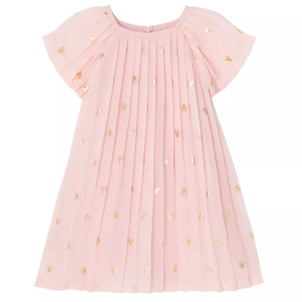 Disney Minnie Mouse Girls Chiffon Pleated Dress Toddler | Target