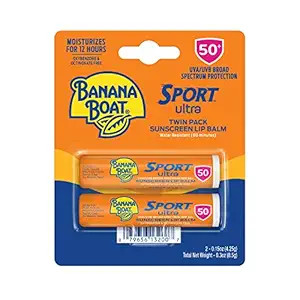 Banana Boat Sport Ultra SPF 50 Lip Sunscreen Twin Pack SPF Lip Balm Pack, Banana Boat Lip Balm SP... | Amazon (US)