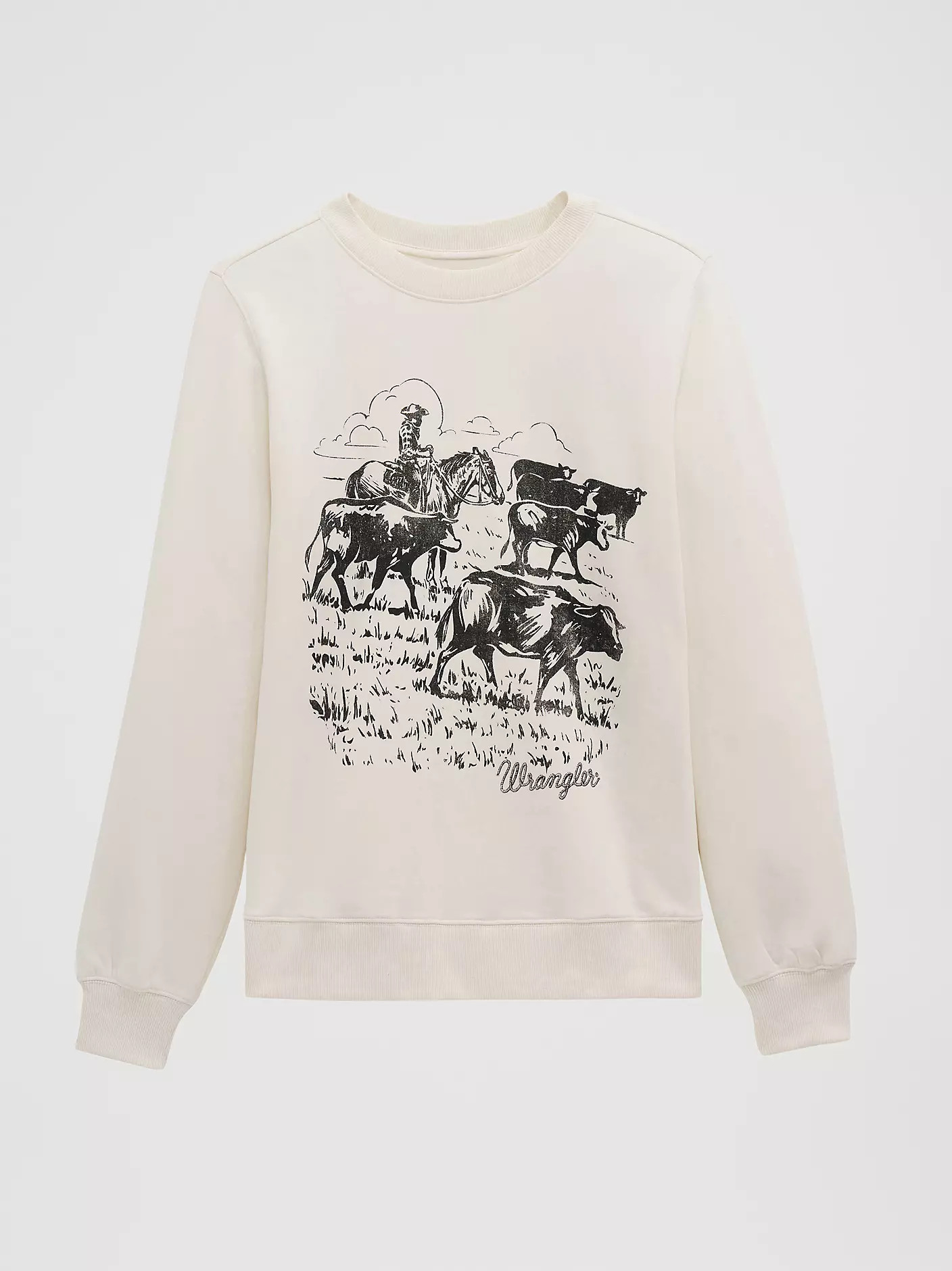 Women's Cattle Drive Graphic Fleece Reg Pullover | Wrangler