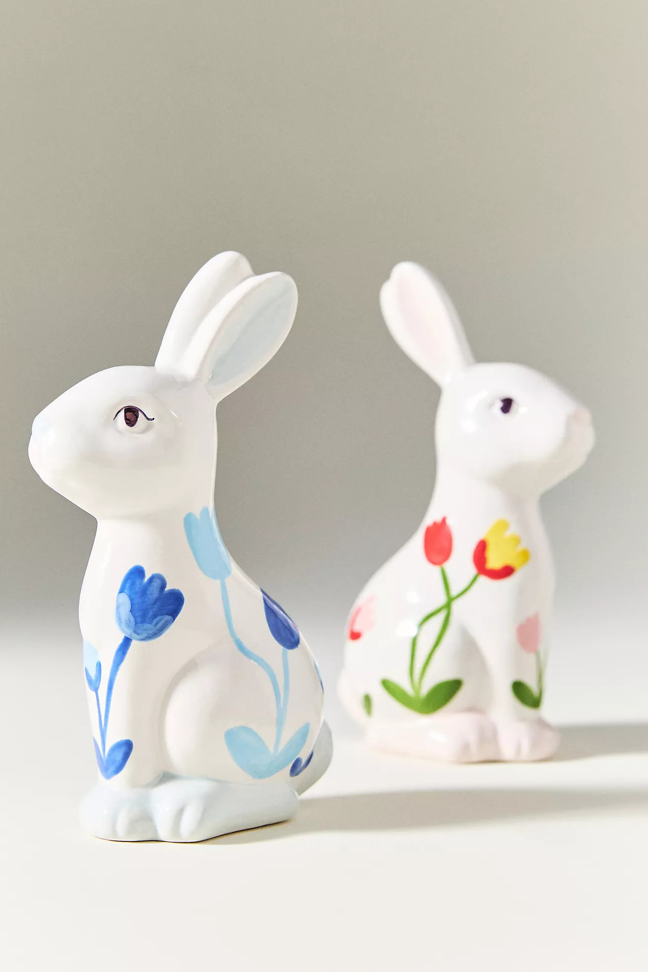 Ruby Clay Ceramic Tulip Bunny Decorative Object | Anthropologie (US)