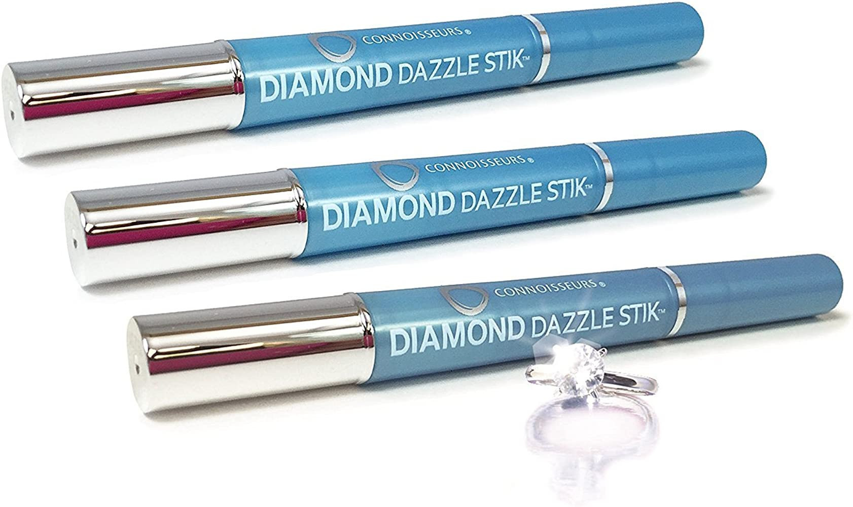 CONNOISSEURS Diamond Dazzle Stik - Portable Diamond Cleaner for Rings and Other Jewelry - Bring O... | Amazon (US)