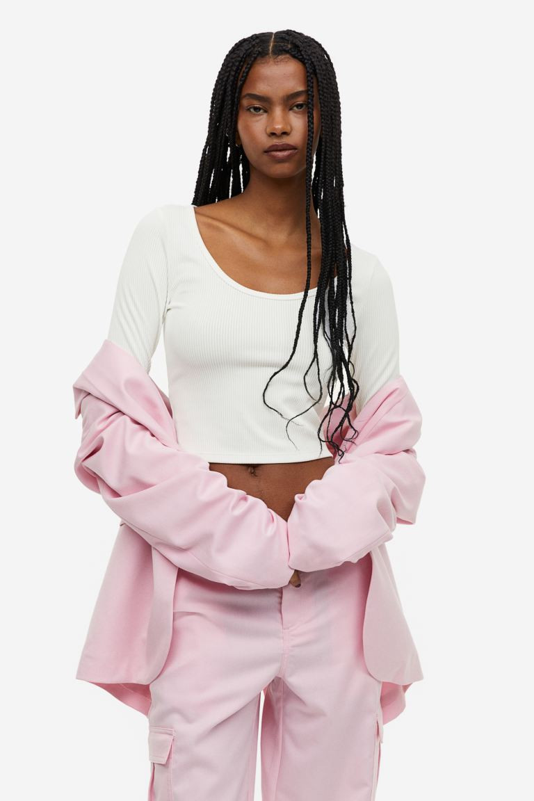 Ribbed Jersey Top | H&M (US + CA)