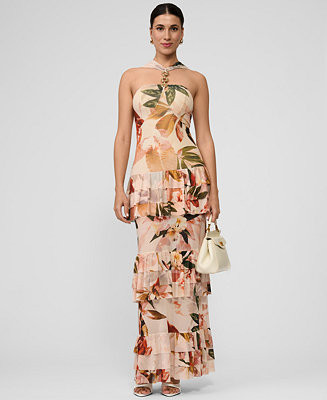 Women's Solana Printed Tiered Ruffle Dress | Macy's