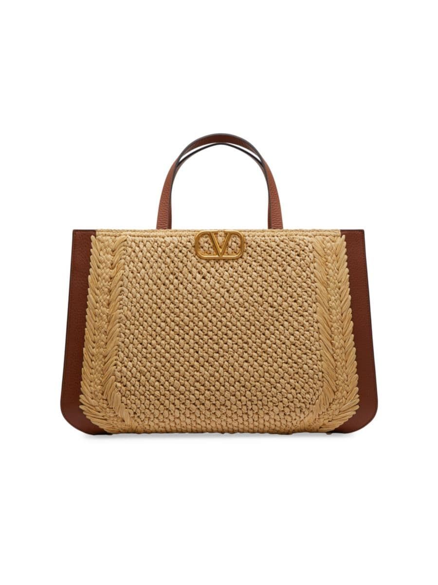 Shop By CategoryTotesValentino GaravaniVLogo Signature Raffia Tote Handbag$2,980
            
   ... | Saks Fifth Avenue