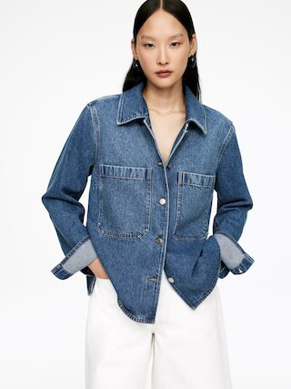 Denim Overshirt – Blue – Women – ARKET GB | Arket UK