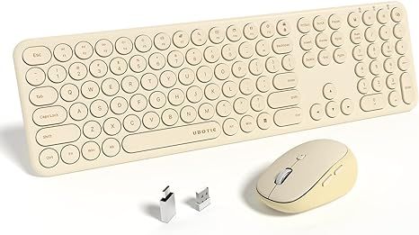 UBOTIE Wireless Keyboards and Mouse, Quiet Scissor Switches Slim Keyboards Mice Set, Silent Full ... | Amazon (US)