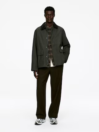 Waxed Cotton Jacket – Dark Green – Men – ARKET GB | Arket UK