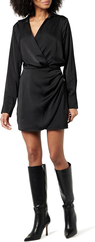 The Drop Women's Mack Silky Wrap Mini Dress | Amazon (US)