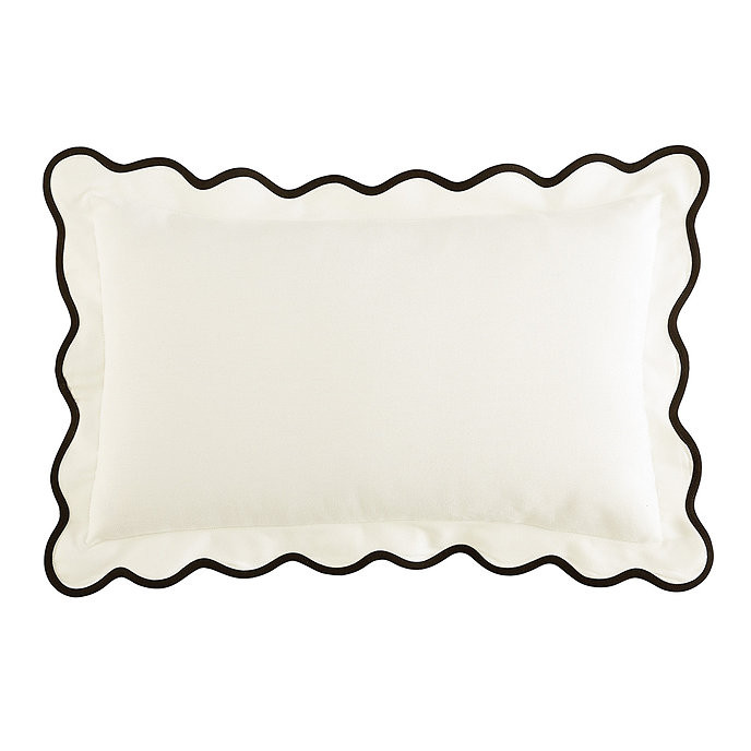Scalloped Outdoor Pillow Cover | Ballard Designs, Inc.