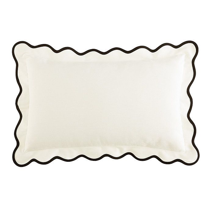 Scalloped Outdoor Pillow Cover | Ballard Designs, Inc.