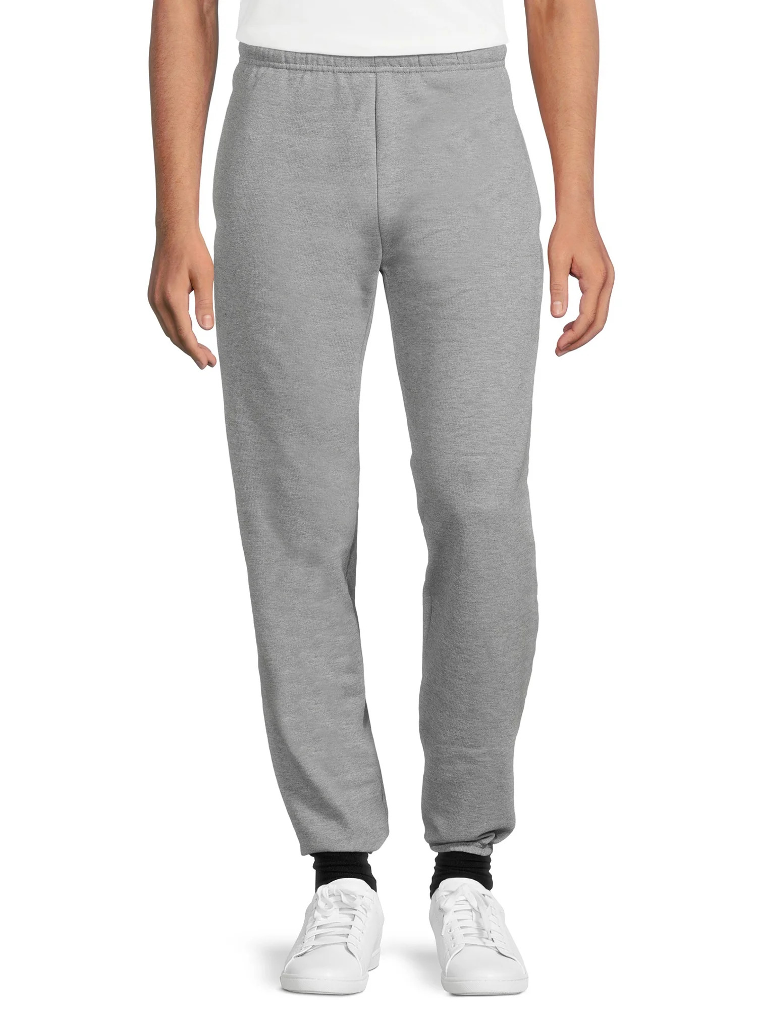 Athletic Works Men's Fleece Elastic Bottom Sweatpants, Sizes S-4XL - Walmart.com | Walmart (US)