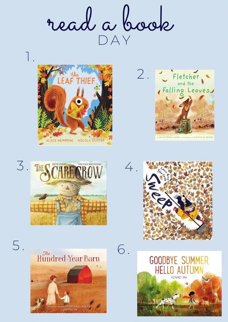 It’s National Read a Book Day! Here are 6 books to curl up with your Littles to get you in the mood for Fall!

#LTKkids #LTKfamily #LTKSeasonal