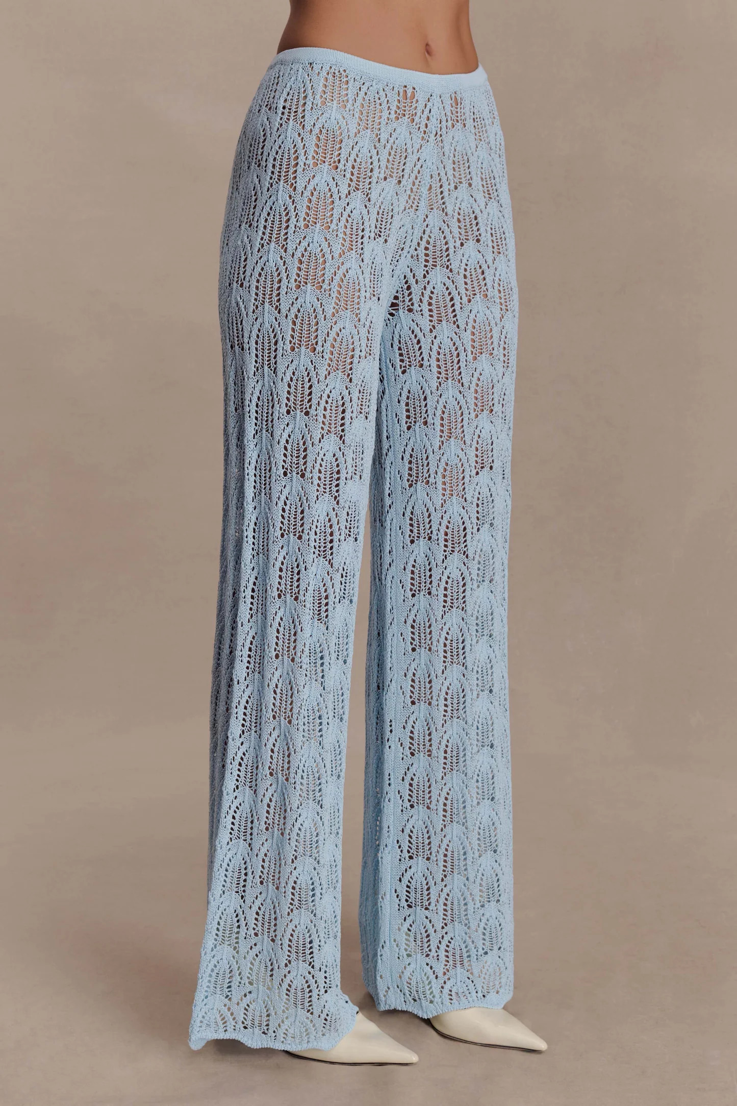 Glinda Crochet Pants - Light Blue | Meshki UK