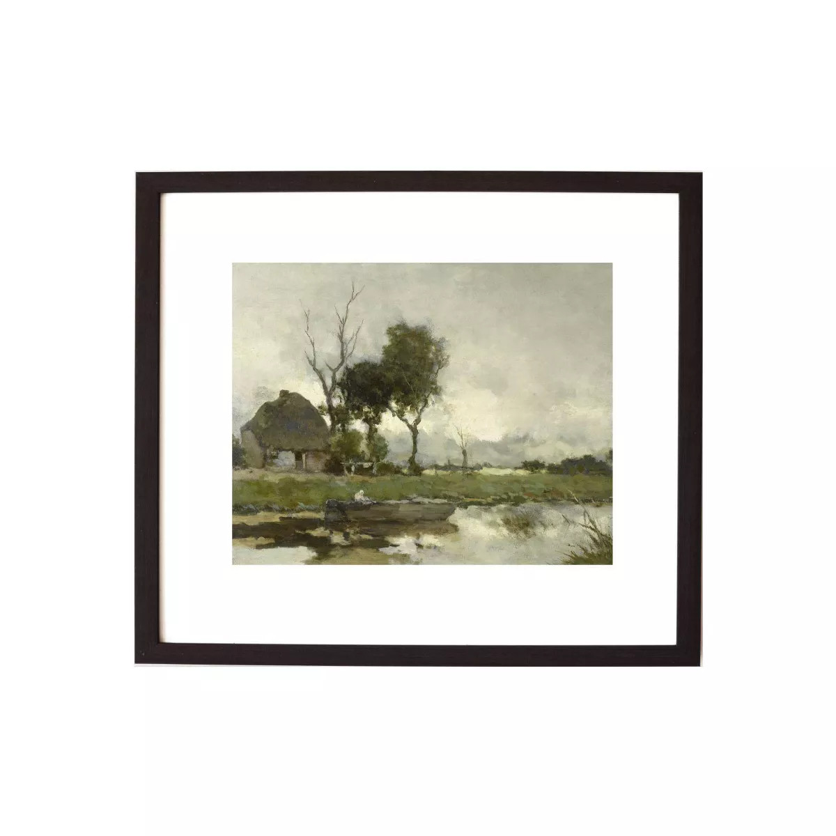 10" x 8" Autumn Landscape Antique Art Black - Petal Lane | Target