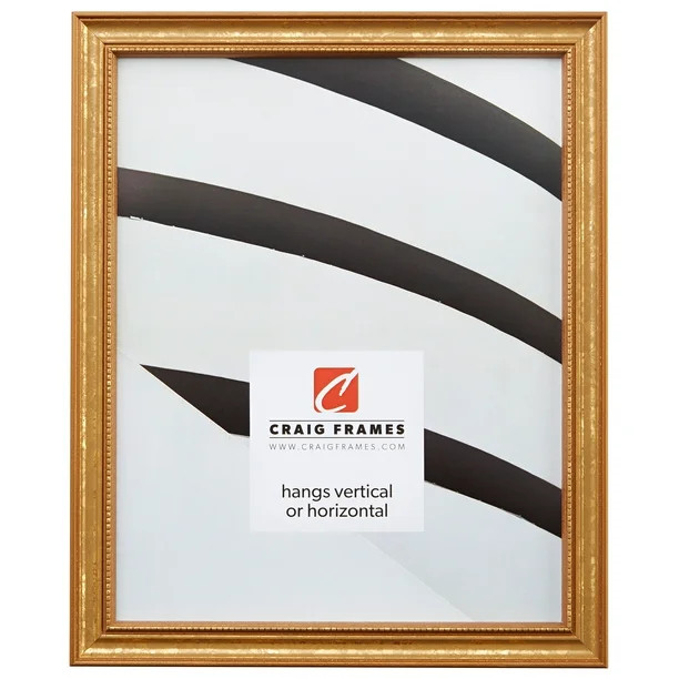 Craig FramesCraig Frames Stratton, 12x18 inch Picture Frame, Aged GoldUSD$31.98(4.1)4.1 stars out... | Walmart (US)