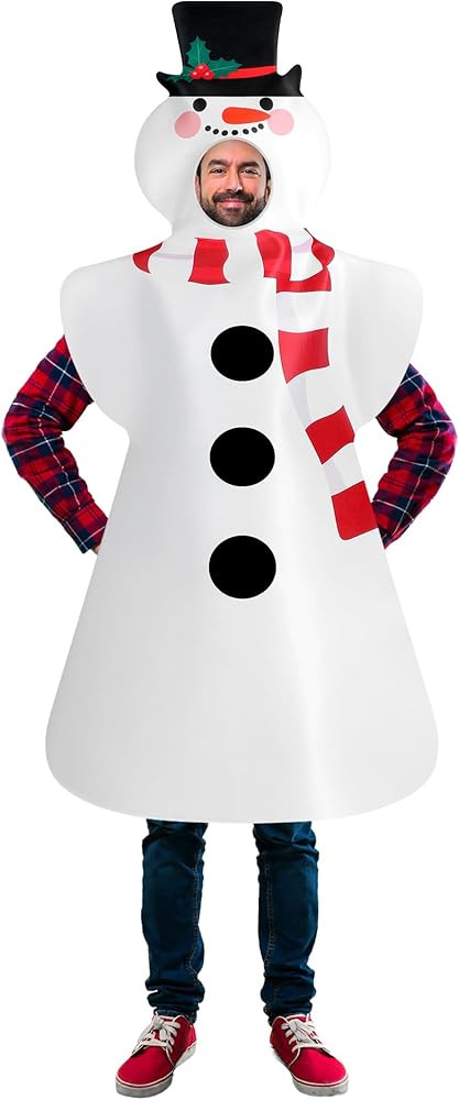 Chuarry Adult Christmas Costume Men Christmas Tree Gingerbread Man Snowman Elf Nutcracker Costume... | Amazon (US)