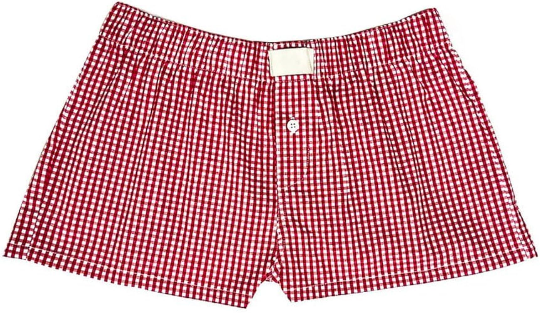 Women's Y2k Pajamas Shorts Cute Plaid Pj Short Pants Flannel Lounge Sleep Shorts Bottoms Elastic ... | Amazon (US)