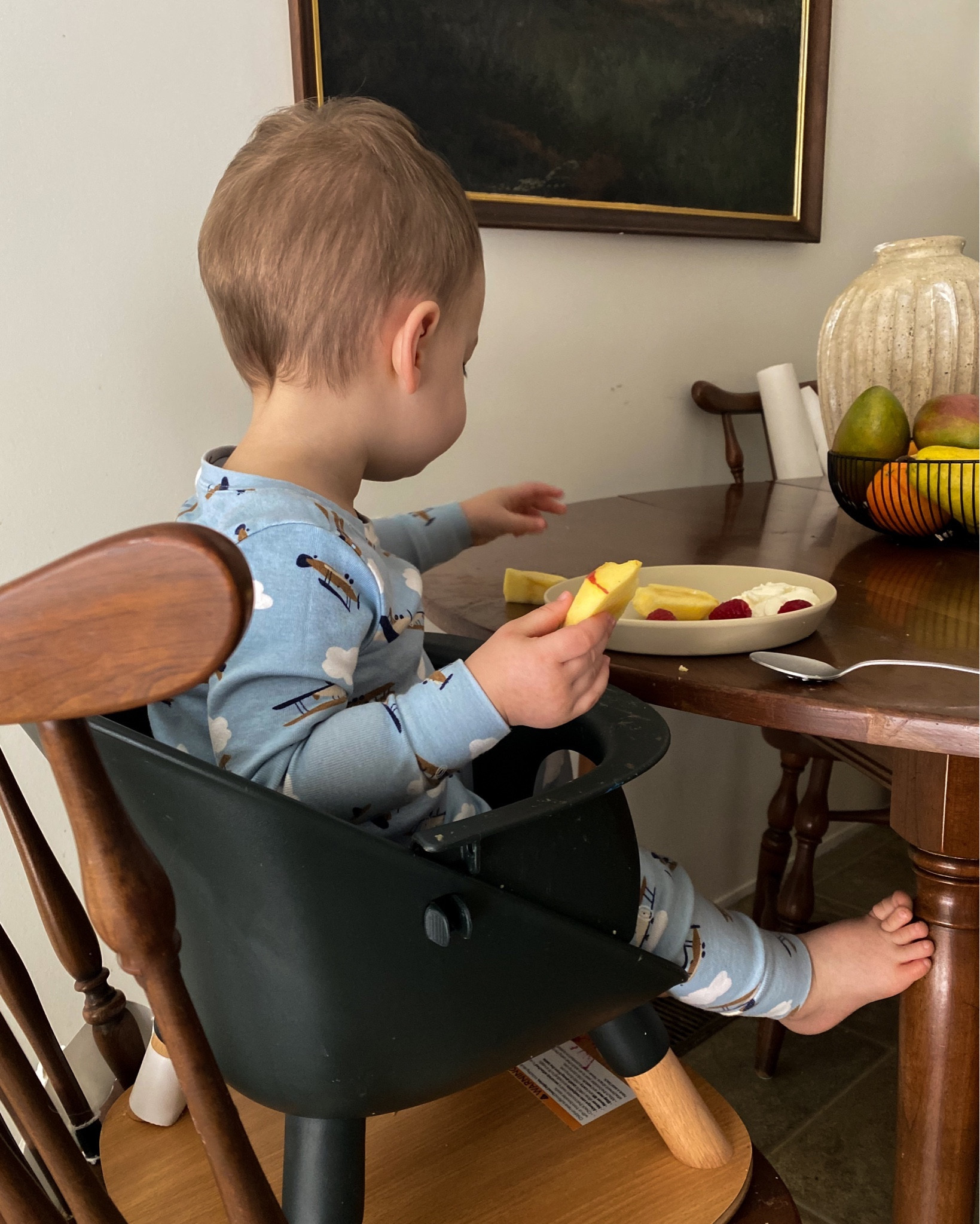 Toddler booster seat. Dining room. Toddler pajamas. Traditional dining room. Moody home decor 

#LTKhome #LTKkids #LTKfamily