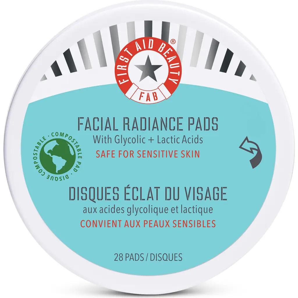 First Aid Beauty Facial Radiance Pads with Glycolic & Lactic Acids at Nordstrom, Size 60 Count | Nordstrom