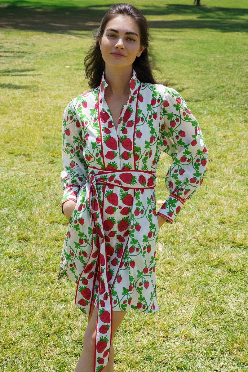 Palm Beach Shift Short | Strawberry | SUE SARTOR