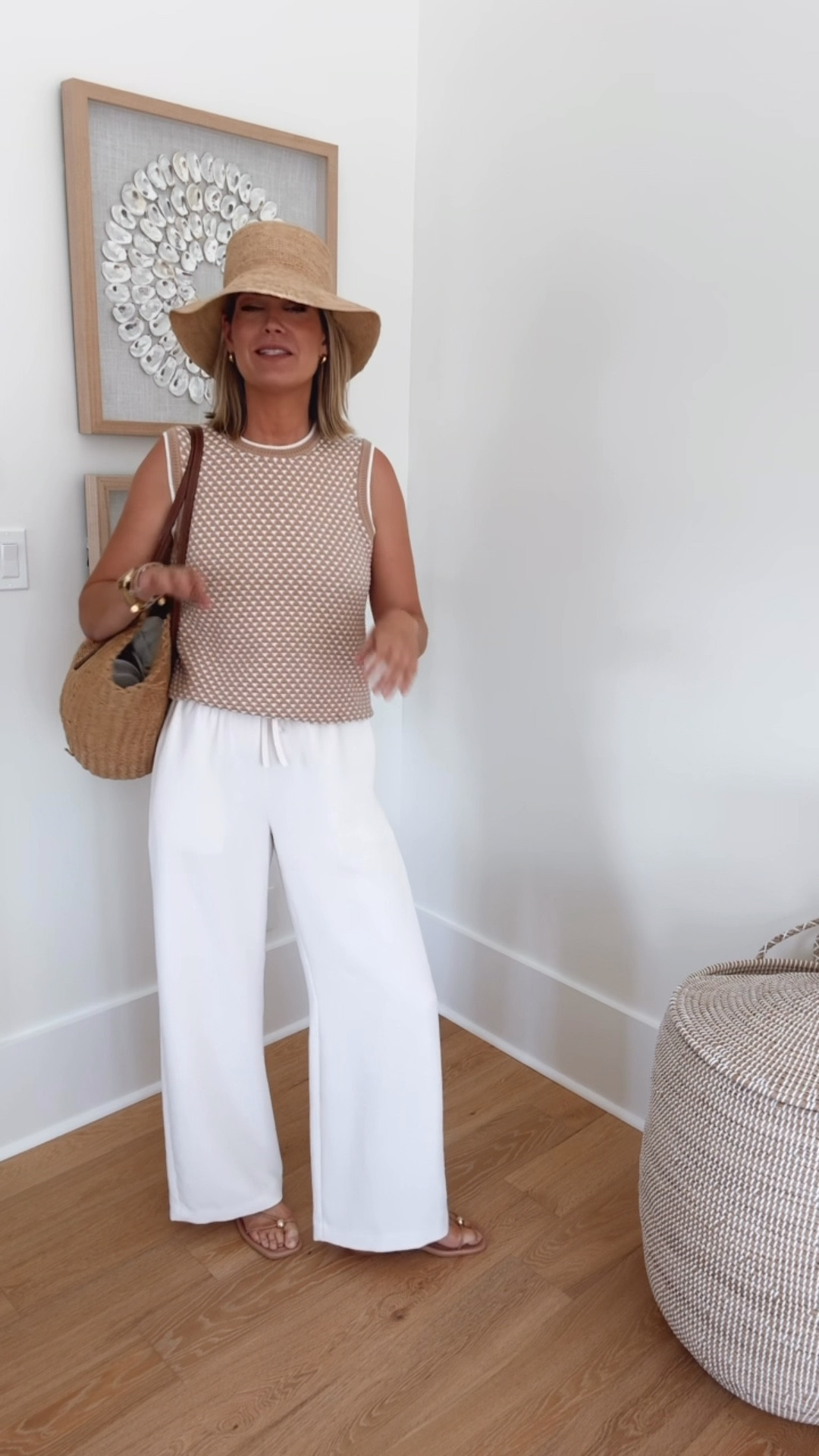 I am 5’11” wearing small tall wide leg pants and small top.  These pants do not wrinkle!!! So they’re perfect for travel  

#LTKootd #LTKTall #LTKTravel