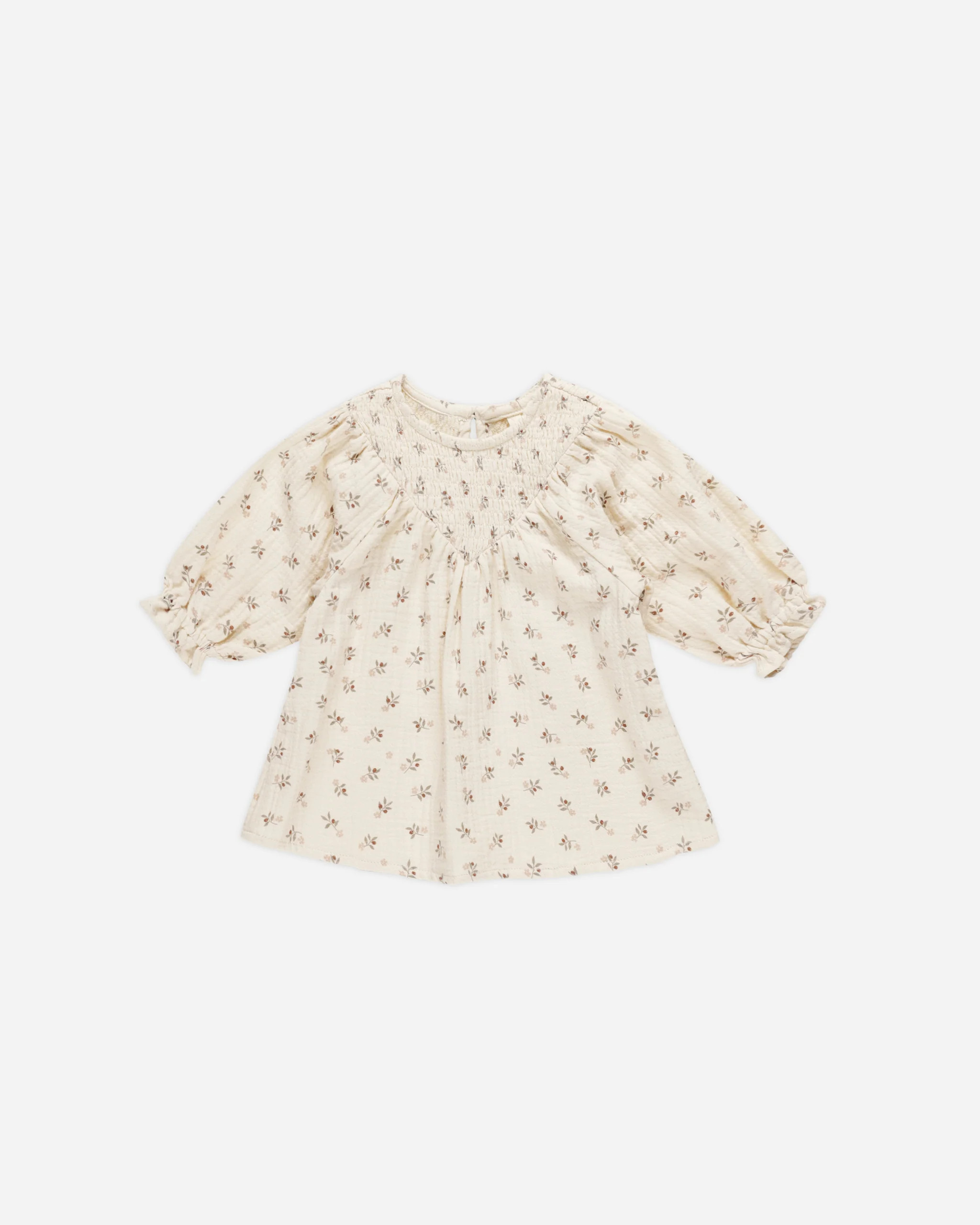 V Smocked Dress || Holly Berry | Rylee + Cru