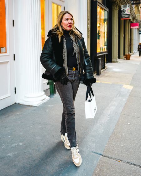 What I wore in NYC: The best straight leg jeans of all time, plus some of my favorite layers 

#LTKover40 #LTKMostLoved #LTKSeasonal