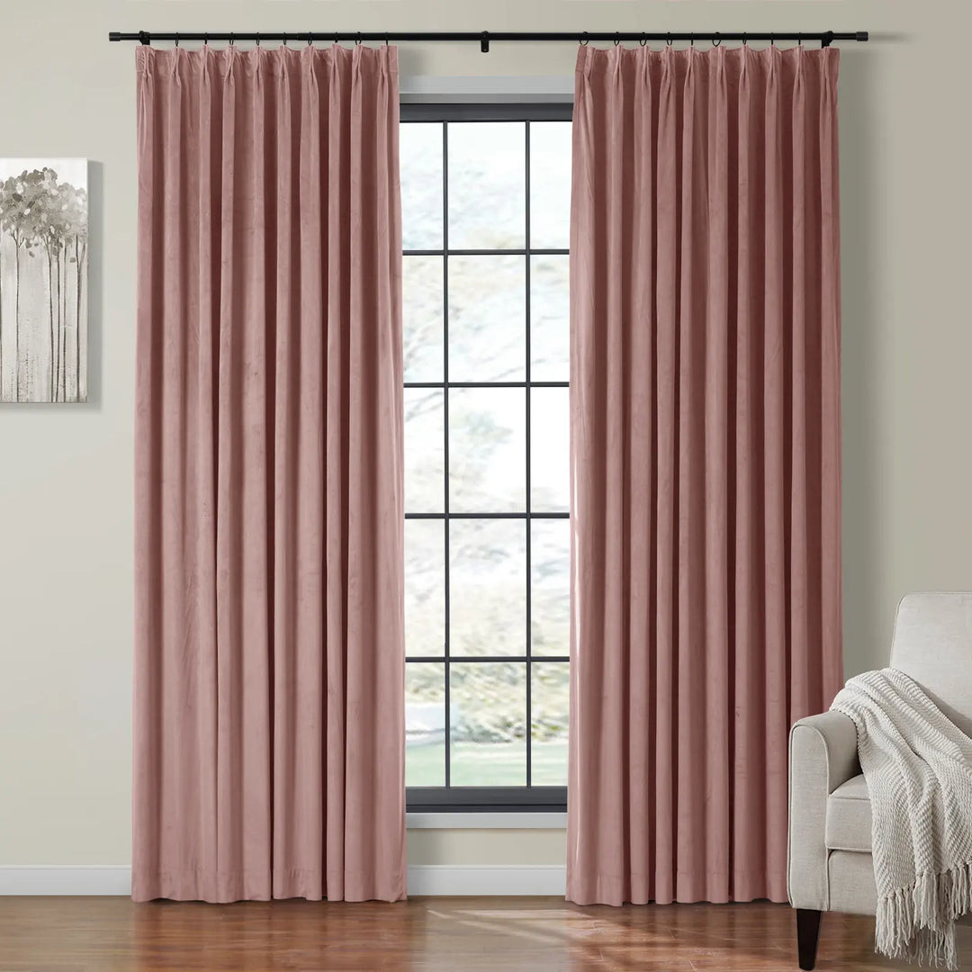 Birkin Velvet Curtain Pleated | TWOPAGES