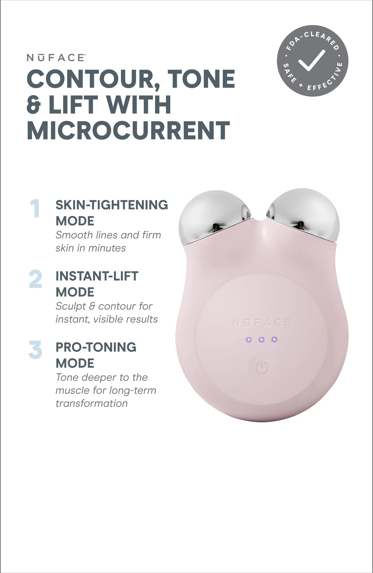 MINI+ Smart Petite Microcurrent Facial Toning Device Starter Kit $309 Value | Nordstrom
