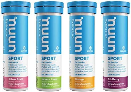 Nuun Sport: Electrolyte Drink Tablets, Citrus Berry Mixed Box, 4 Tubes (40 Servings) | Amazon (US)