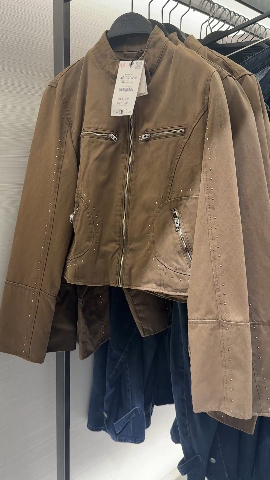 Washed khaki studded jacket! Spring fashion find! 

#LTKMidsize #LTKootd