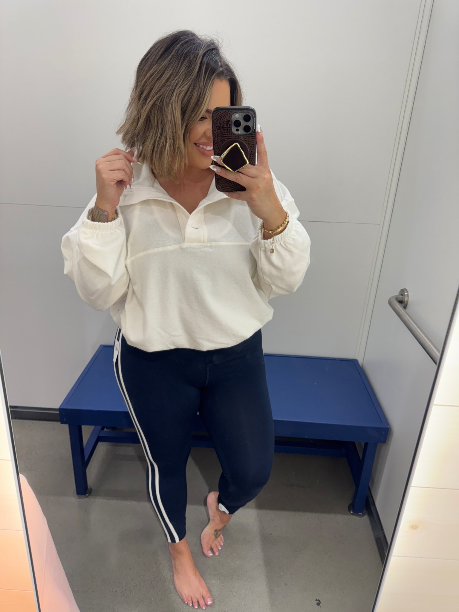 Oldnavy has such cute workout stuff right now. Loved this little set. 
Leggings L 
Bra top XL 
Sweatshirt L 
#activewear #oldnavy 

#LTKSaleAlert #LTKfitnessgoals #LTKMidsize