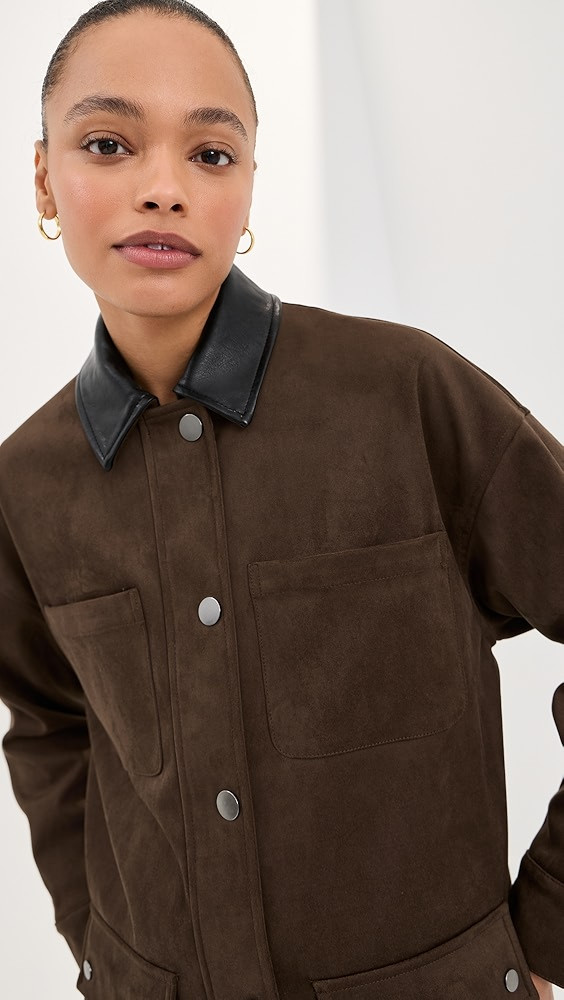 Rowan Faux Suede Utility Jacket | Shopbop