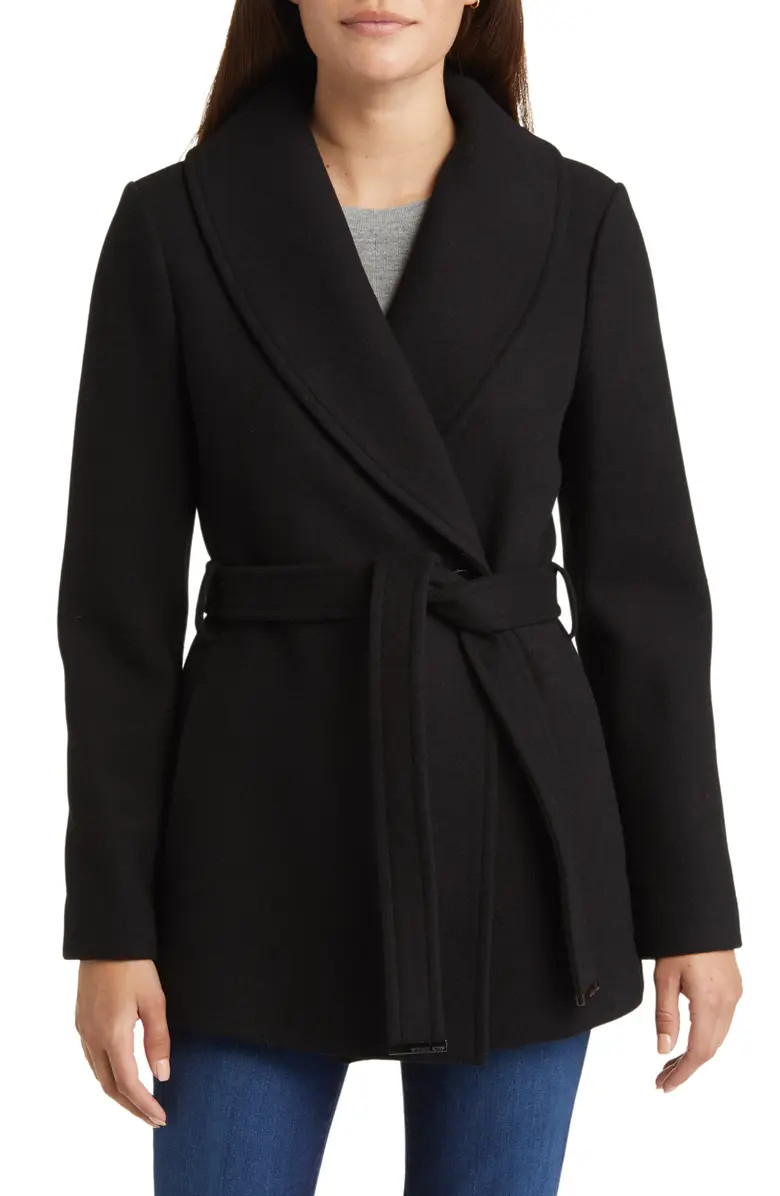 Belted Wool Blend Shawl Collar CoatMICHAEL MICHAEL KORS | Nordstrom