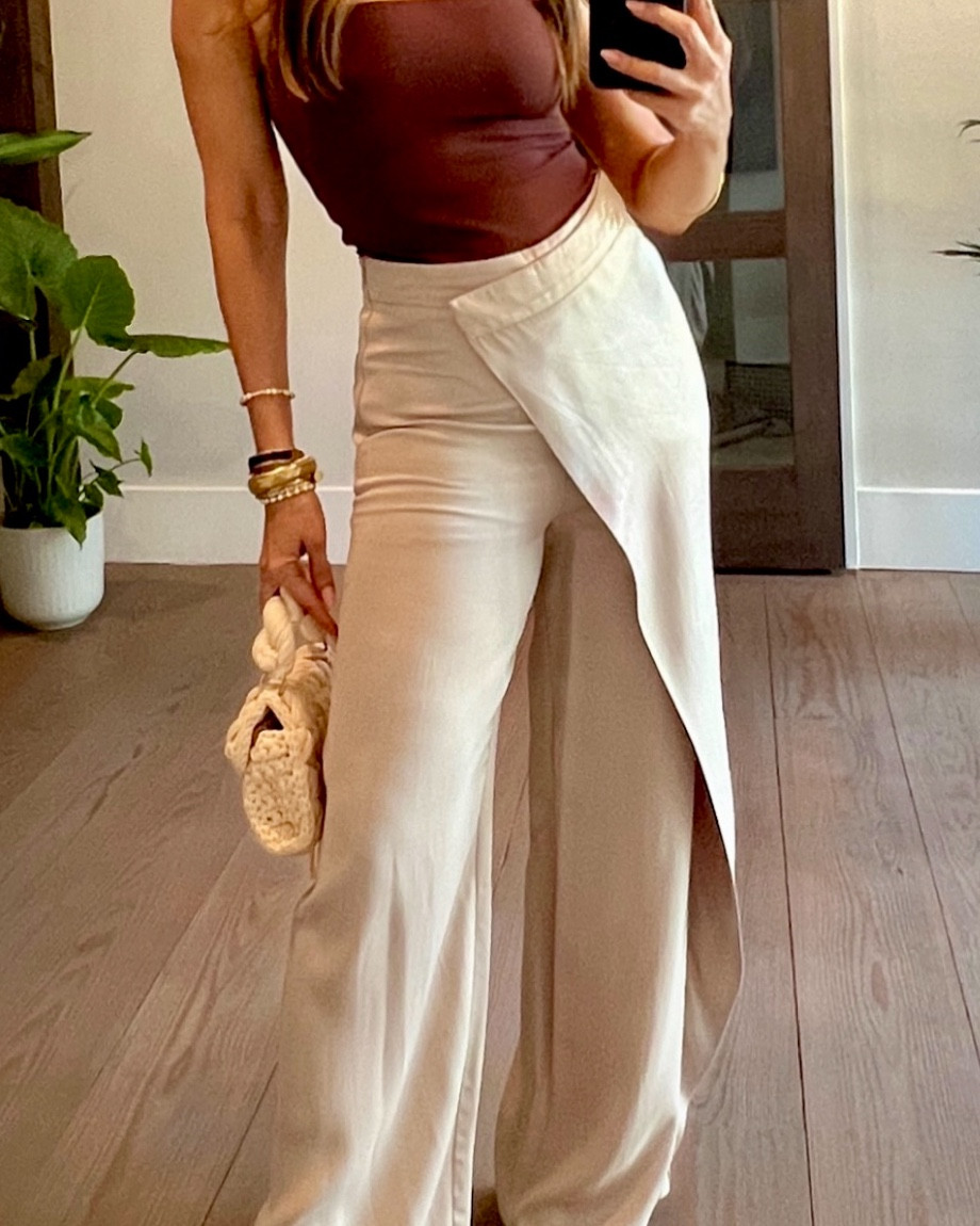 Sexy & chic timeless summer date night vibe. Pants are old Zara but found a similar pair ON SALE! Add shine to summer dry hair with this ridic new product I just got schooled on.

#LTKSeasonal #LTKStyleTip #LTKOver40