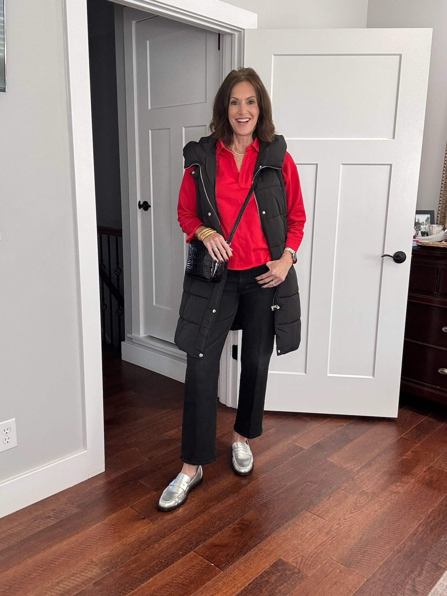 Chic outfit to run errands in! top and vest is a medium/large, pants are size 6/8 and my shoes are a size 10.





Women’s fashion, outfit inspo, outfit ideas, what to wear for, fashion over 40, fashion over 50, fall outfit ideas, winter fashion, winter styles, winter outfits, winter outfit inspo, holiday styles, holiday outfits, holiday outfit inspo, holiday fashion, trending fashion, chic style

#LTKootd #LTKHoliday #LTKOver40
