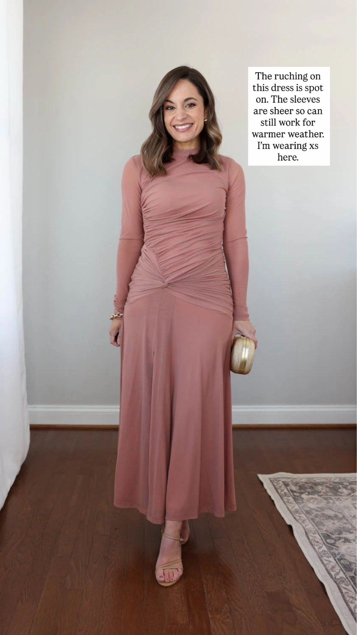 I heard you were looking for a few wedding guest dress ideas! 

Blush dress (WAYF): xs